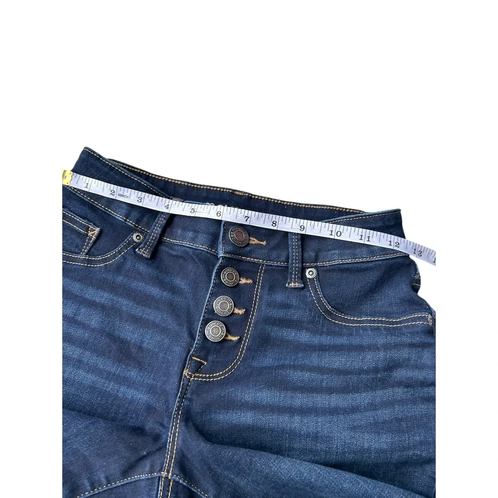 Maurices Womens Dark Wash Button Fly High Rise‎ Skinny Jeans XS REG - Picture 9 of 9